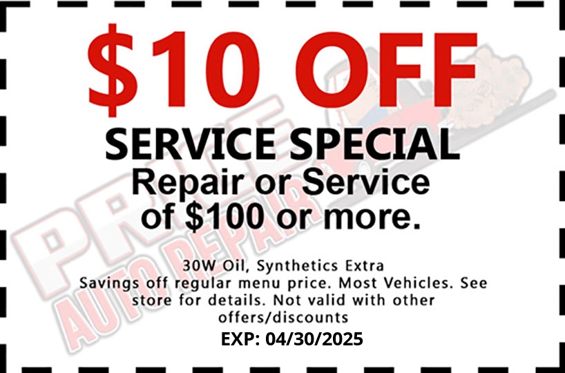 Specials for Price Auto Repair in Milford, IN - Coupon2